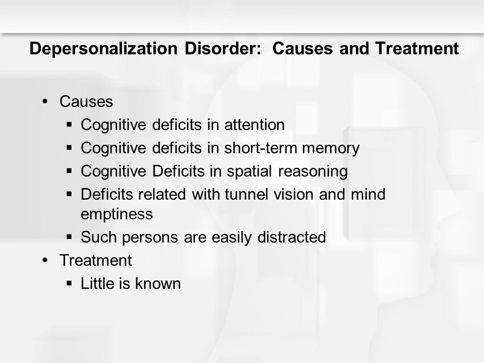 Depersonalization disorder